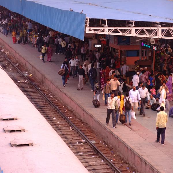 На вокзале Савай Мадхопура