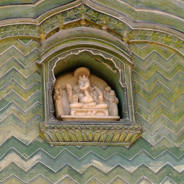 Декор во дворце махараджи в Джайпуре
